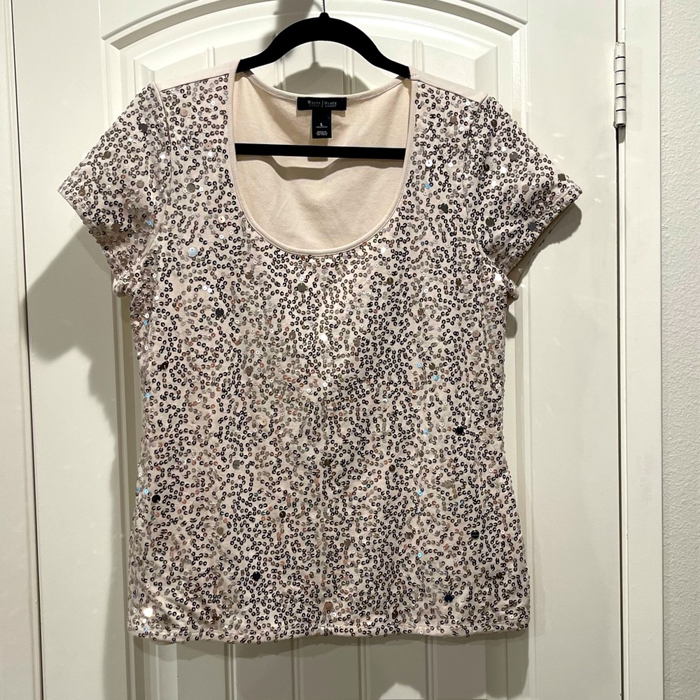 White House Black Market sequin top